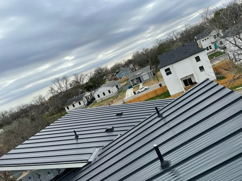 Standing seam metal roof panels with vents for Skylight Repair in Sedalia
